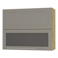 KÜCHENHÄNGESCHRANK Kvantum W8BS/90 Weiß Matt / Eiche Artisan Matt 90 / 32,5 / 72cm - Beige/Eiche Artisan, Holz/Holzwerkstoff (90/72/32.5cm) - Feldmann-Wohnen