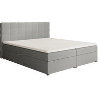 POLSTERBETT Topiq I 184/203/103 grau, Bouclé-Stoff - Grau, Holzwerkstoff (180/200cm) - Beautysofa