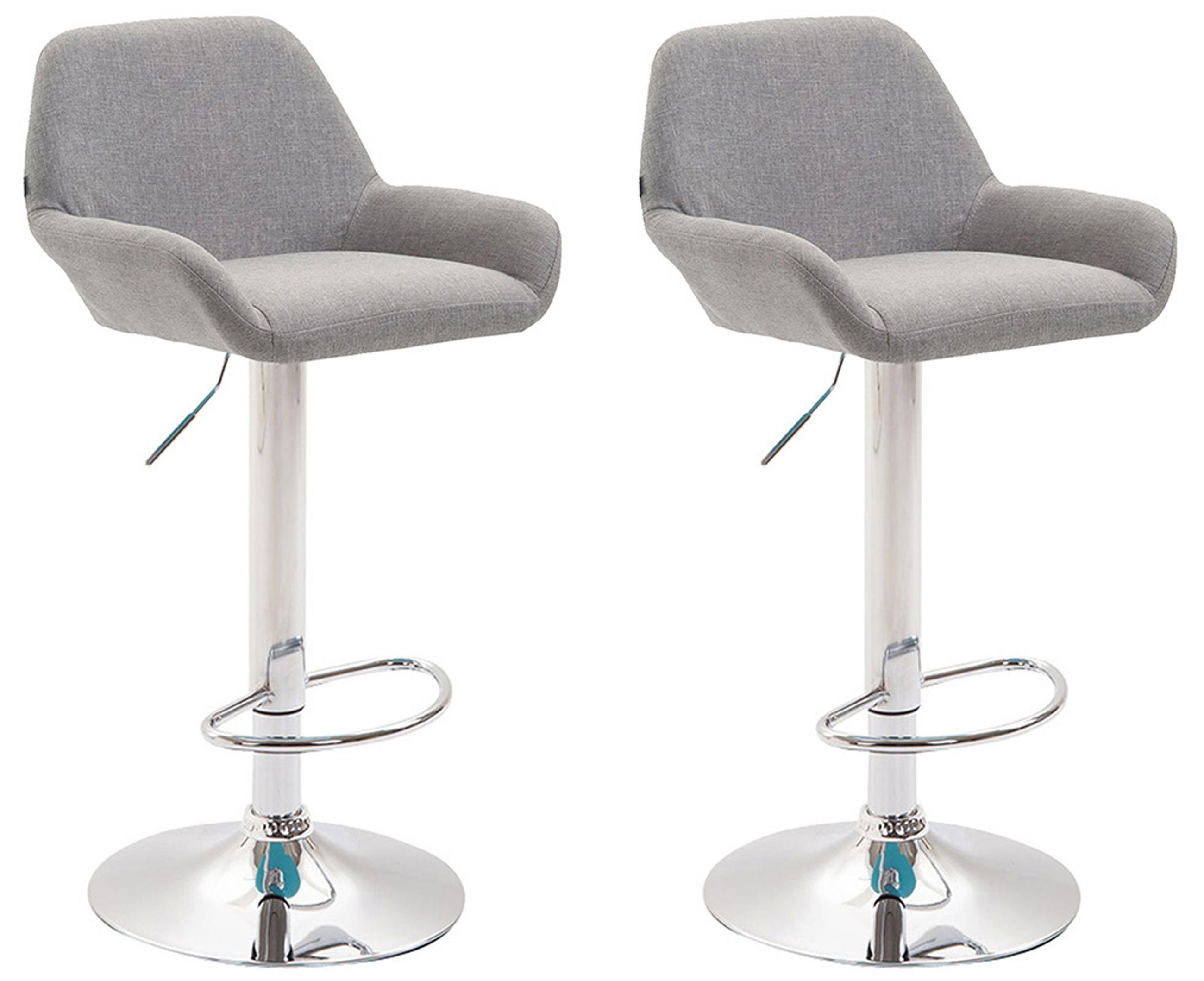 TPFLiving Barhocker Grau 51x109x52 cm
