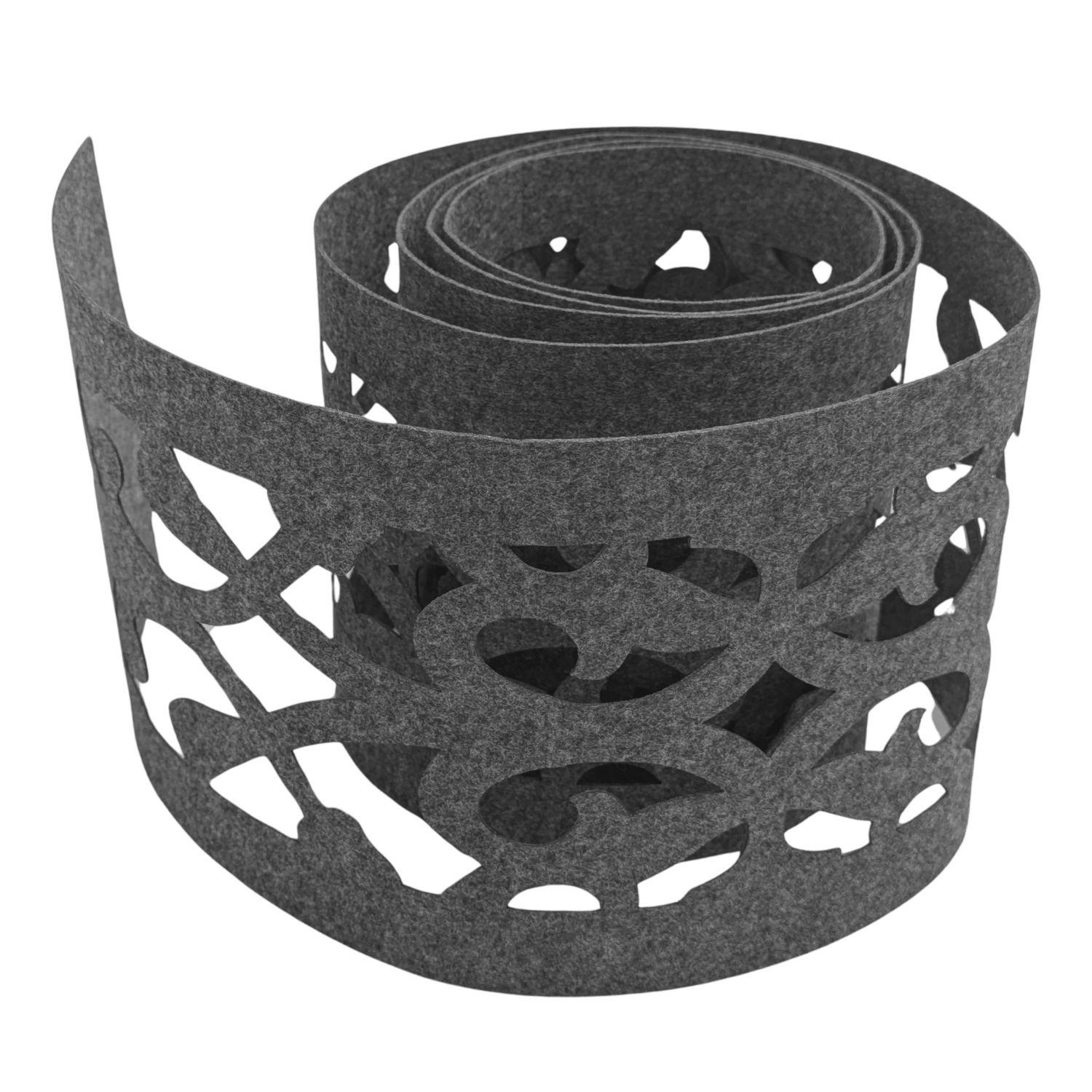 SICHTSCHUTZSTREIFEN Design Vlies Dekor Orient Einzelstreifen Anthrazitgrau 2,55m - Anthrazit, Kunststoff (260/19cm) - ZAUN|ZU