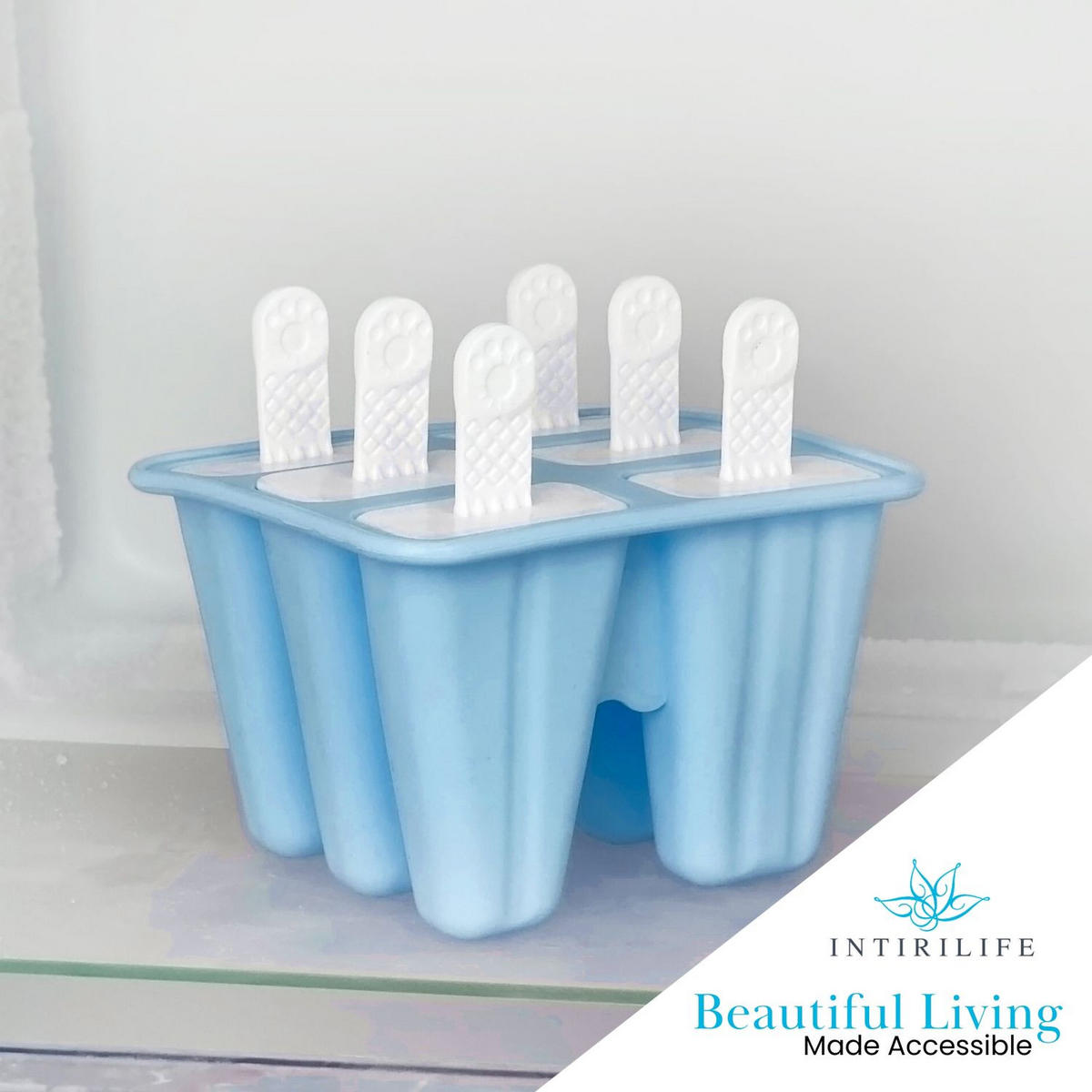EISCREME FORM - Blau, Kunststoff (12/9/14cm) - Intirilife