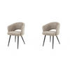 ESSZIMMERSTUHL Salon Beige 56/58/81 cm 2er-Set - Beige, Textil (58/81/56cm) - Hoyz Collection