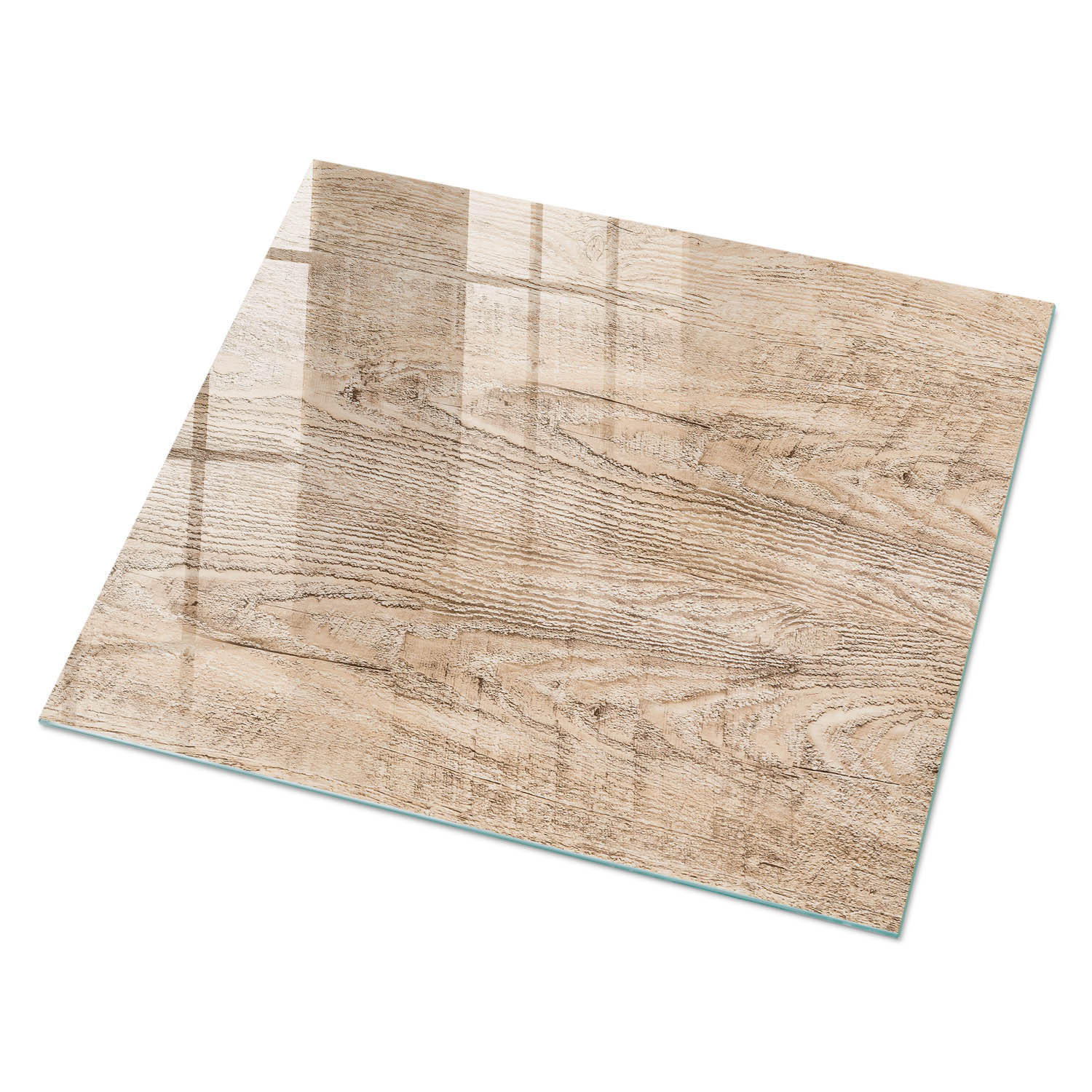 GLASPLATTE 80x60 cm – Holzstruktur - Braun, Glas (0.4/80/60cm) - ArtPrintCave