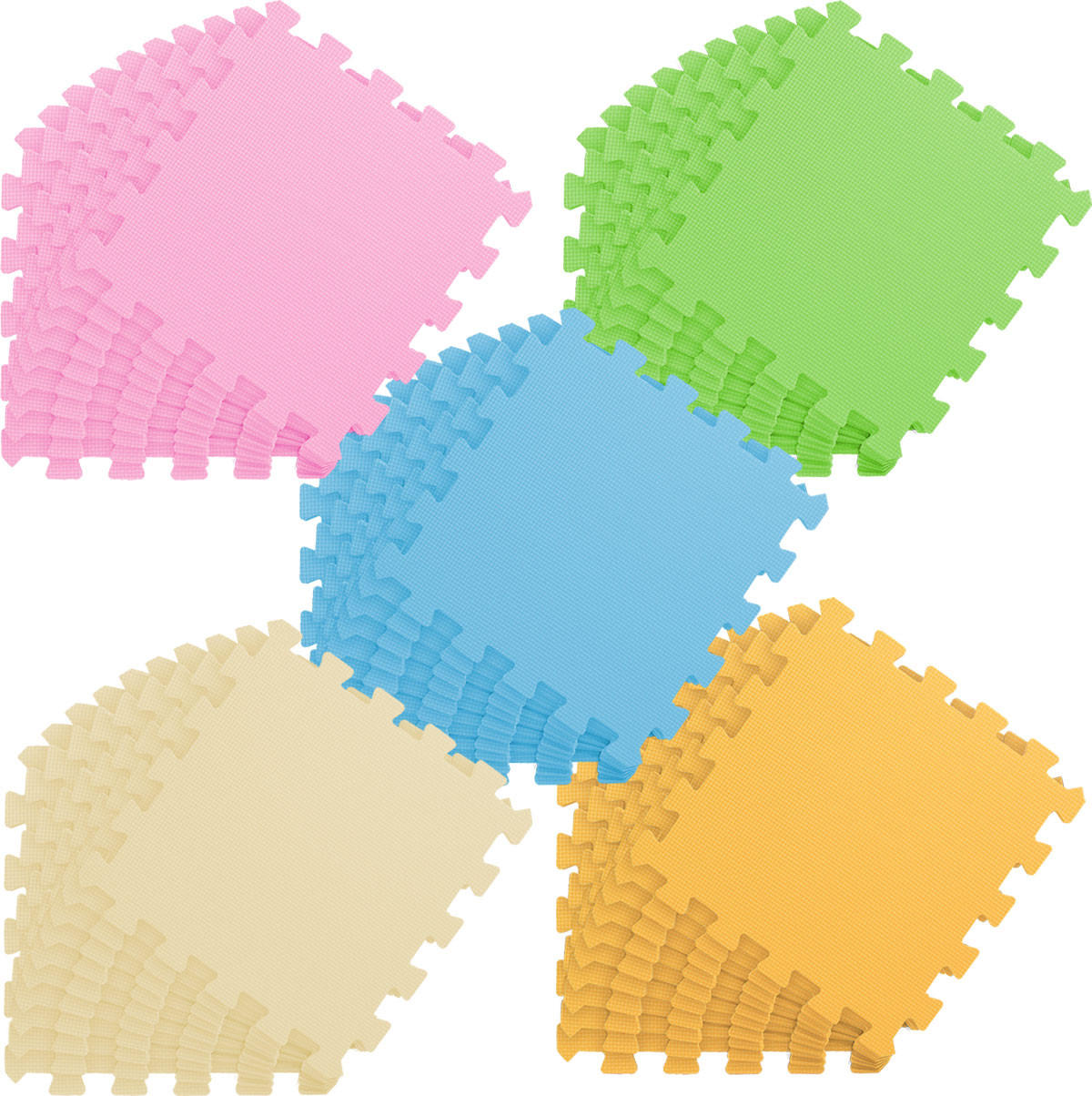 SPIELMATTE - 270/150 cm Puzzlematte Regenbogen - Multicolor, Kunststoff (30/30cm) - Littletom
