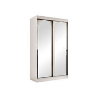 SCHIEBETÜRENSCHRANK Modin 120 - Kaschmir/Schwarz, Holzwerkstoff/Kunststoff (120/216/65cm) - MIRJAN24