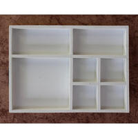 SETZKASTEN Weiß 32 cm aus Holz - Weiß, Holz (32/3/23cm) - DanDiBo