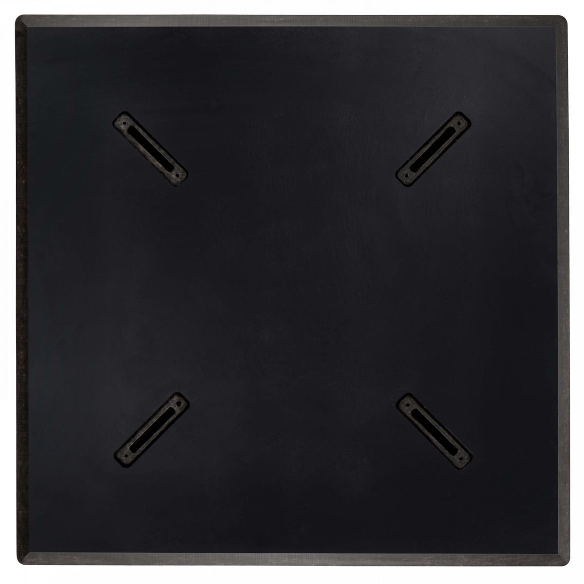 TISCHPLATTE 60 x 60 cm, Schwarz - Schwarz, Kunststoff (60/1.25/60cm) - Oviala