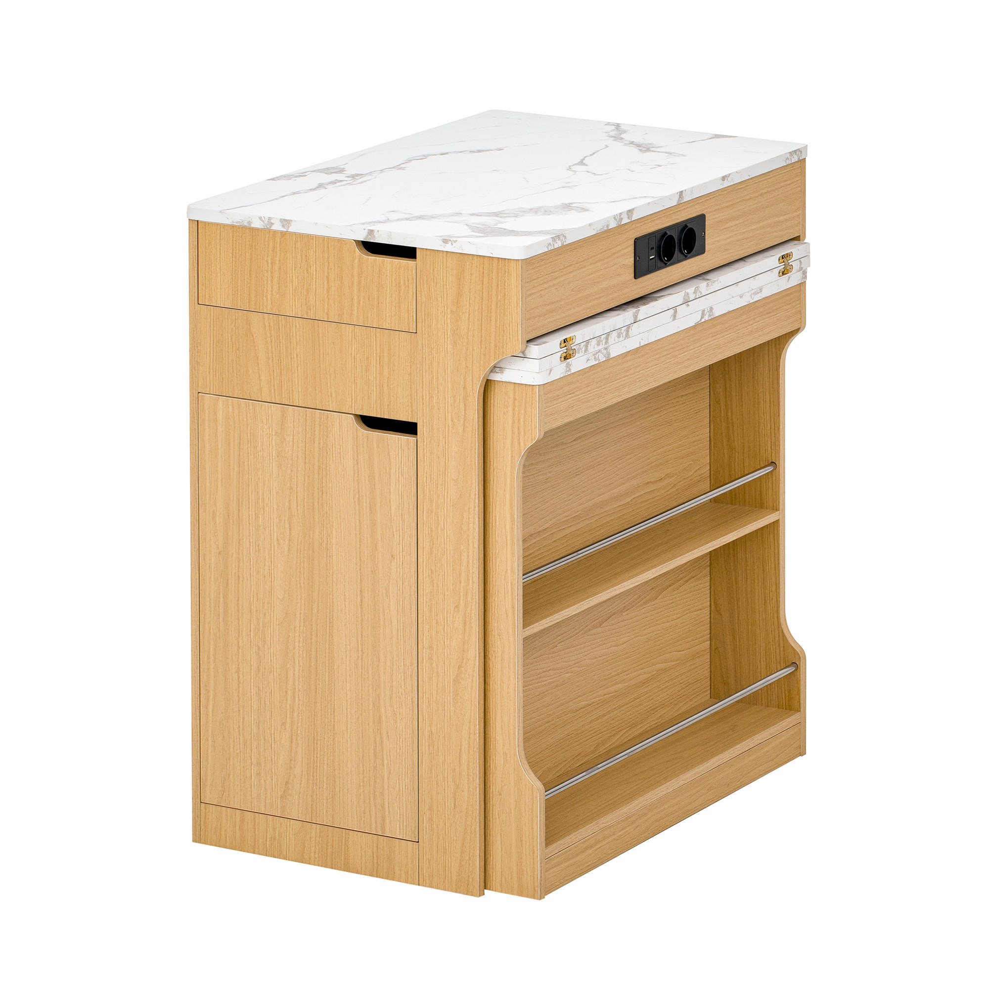 ComfortXL Kücheninsel Natur 80x93x56.2 cm
