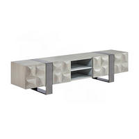 LOWBOARD MARGO Grau Holz - Grau, Holz/Metall (180/42/40cm) - KAWOLA