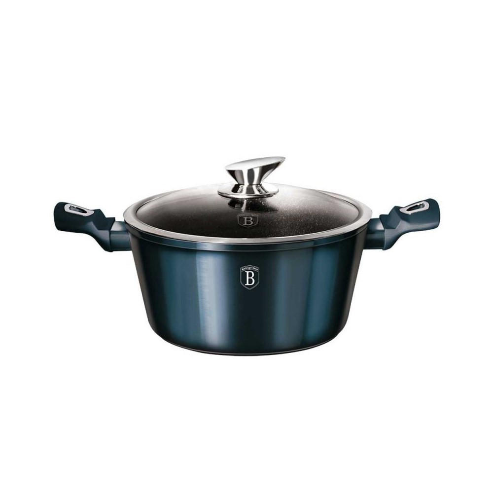 TOPF Türkis 20/20/10.4 cm BH1878 - Türkis, Metall (20cm) - Berlinger Haus