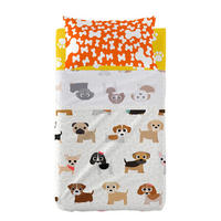 BETTWÄSCHE 2er-Set teiliges dogs 120x180 cm (kinderbett) mehrfarbig - Multicolor, Textil (120/180cm) - Happy Friday