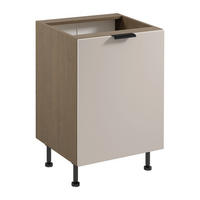 UNTERSCHRANK D60 P/L – Sorento Beige – Beige / Eiche - Eichefarben/Beige, Holzwerkstoff (60/87/52cm) - ROYAL24_MARKT