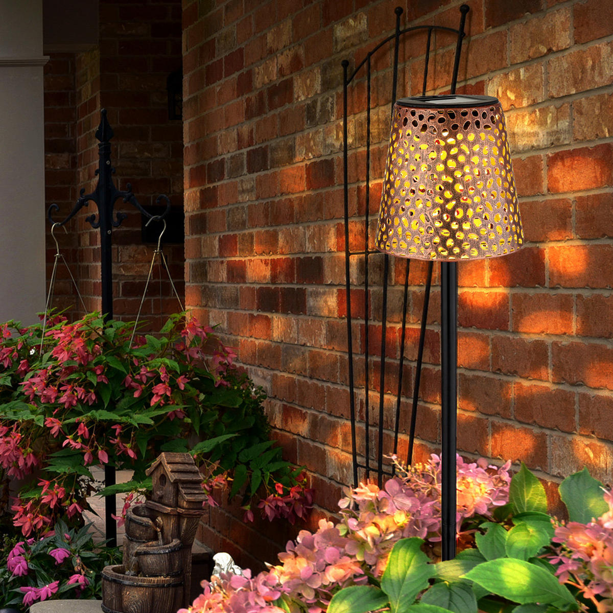 LED WEGELEUCHTE Metall Kupfer - Kupferfarben, Metall (12/12/70cm) - Globo Lighting