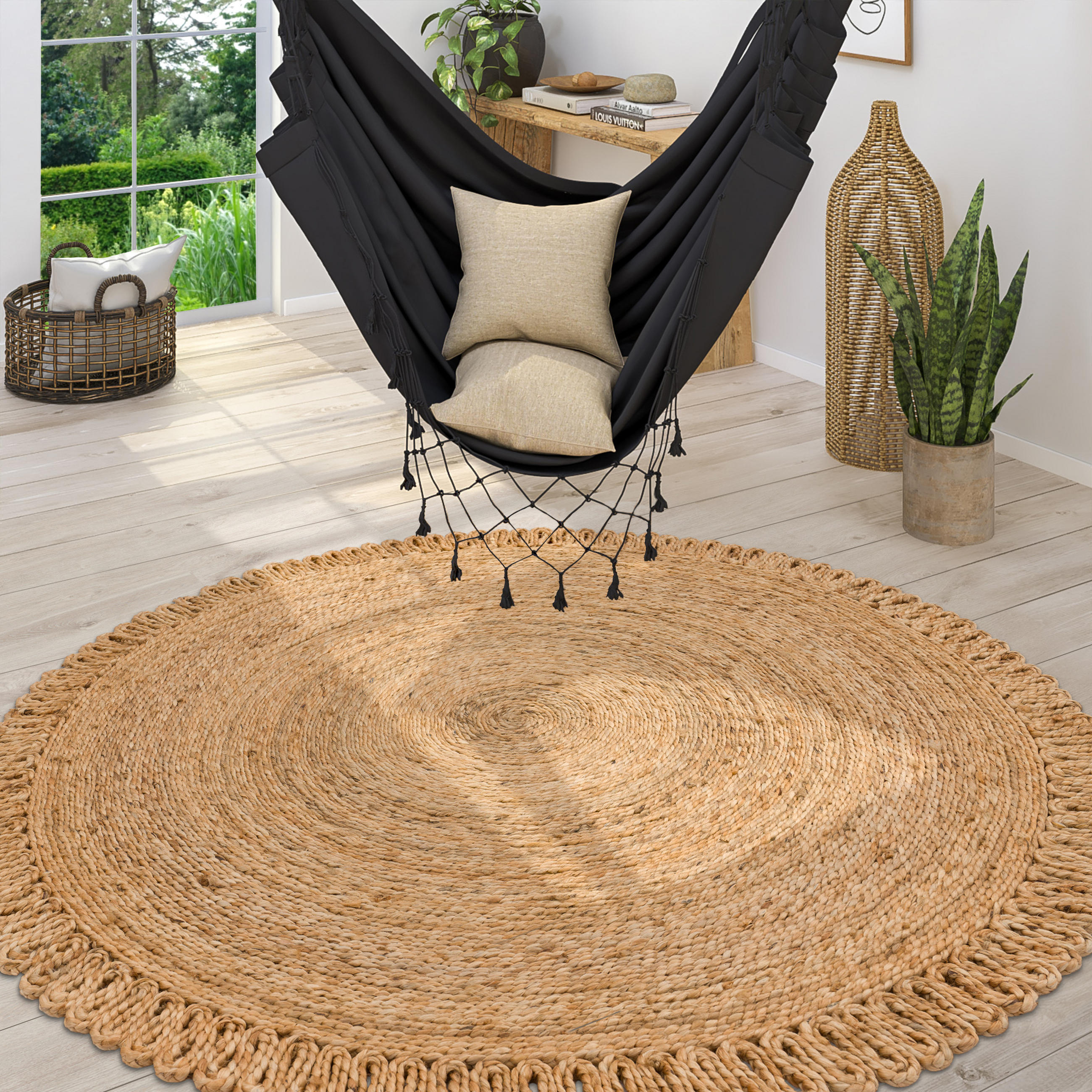 HOCHFLORTEPPICH 200/200 cm Viborg 596 - Naturfarben, Textil (200/200cm) - Paco Home
