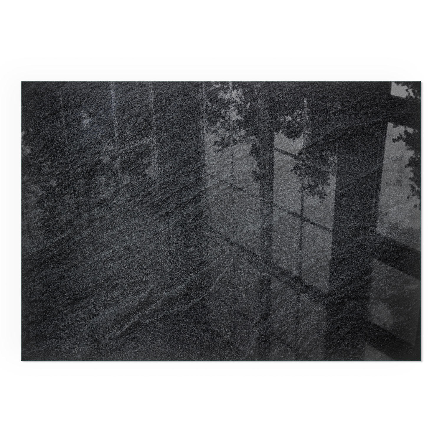 GLASPLATTE für Kamin 100x70 cm - Schwarz, Glas (100/70/0.4cm) - TULUP