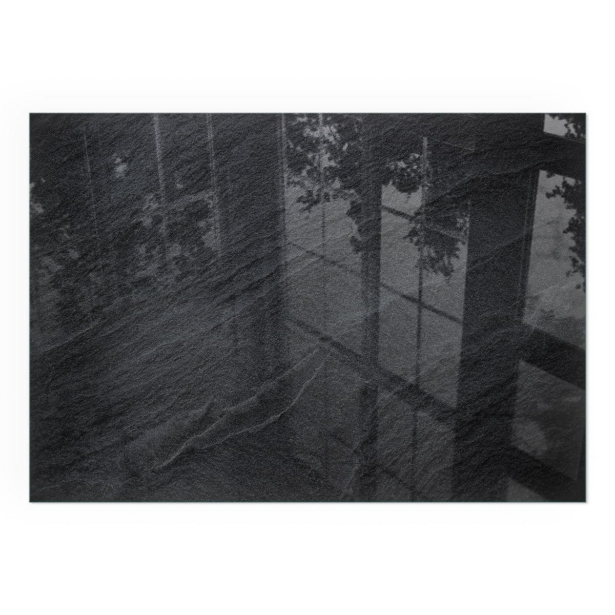 GLASPLATTE für Kamin 100x70 cm - Schwarz, Glas (100/70/0.4cm) - TULUP