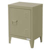 NACHTTISCH Olive 40x30x58 cm aus Stahl - Olivgrün, Metall (40/58/30cm) - ML-DESIGN