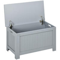 KISSENBOX DE-12548 mit Sicherheitsschanieren Grau - Grau, Holzwerkstoff (40/46/81cm) - ComfortXL