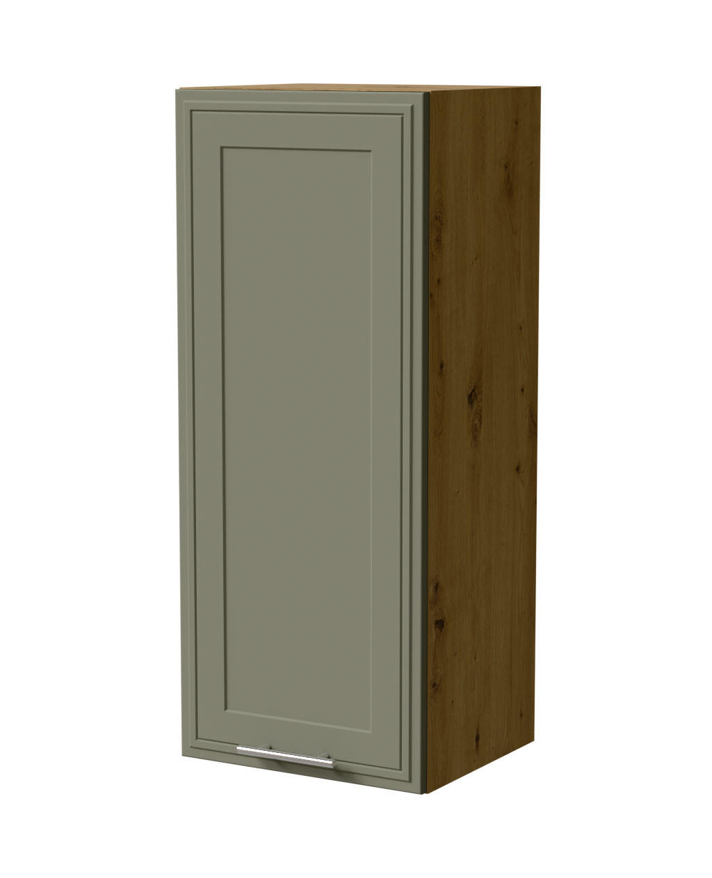 HÄNGESCHRANK Salo W4/40 Eiche Artisan / Reed Green Matt 40 / 32,5 / 96cm - Eiche Artisan/Grün, Holz/Holzwerkstoff (40/96/32.5cm) - Feldmann-Wohnen