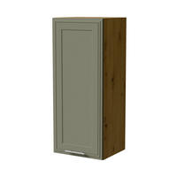 HÄNGESCHRANK Salo W4/40 Eiche Artisan / Reed Green Matt 40 / 32,5 / 96cm - Eiche Artisan/Grün, Holz/Holzwerkstoff (40/96/32.5cm) - Feldmann-Wohnen