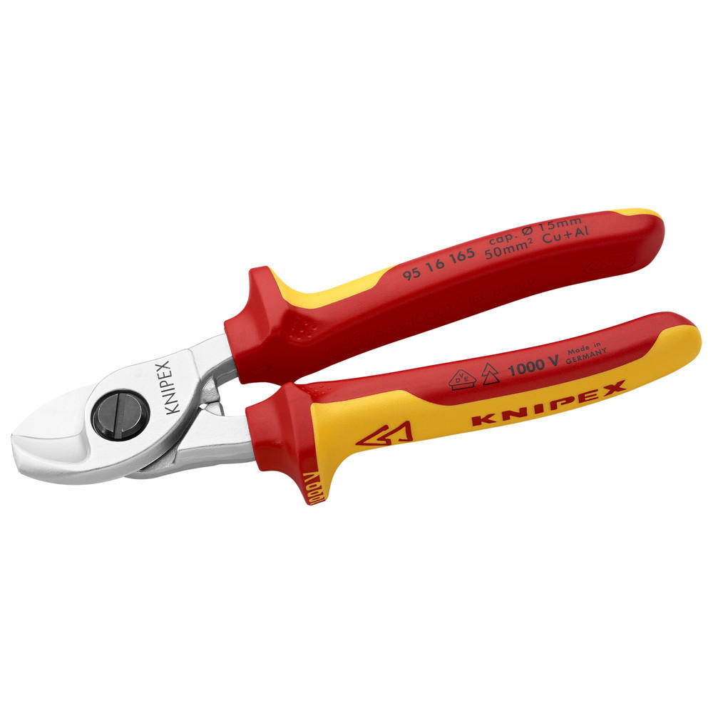 KABELSCHERE, VDE-isoliert, 165 mm - Multicolor, Kunststoff (199/68/30cm) - KNIPEX