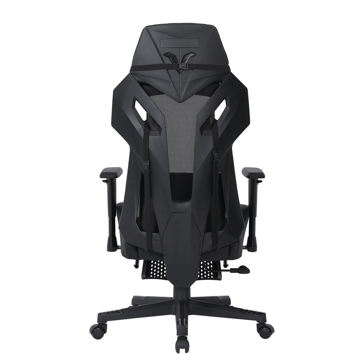 GAMINGCHAIR - Anthrazit / Schwarz - Mesh / Kunstleder - Anthrazit/Schwarz, Kunststoff/Textil (71/122/74cm) - home24