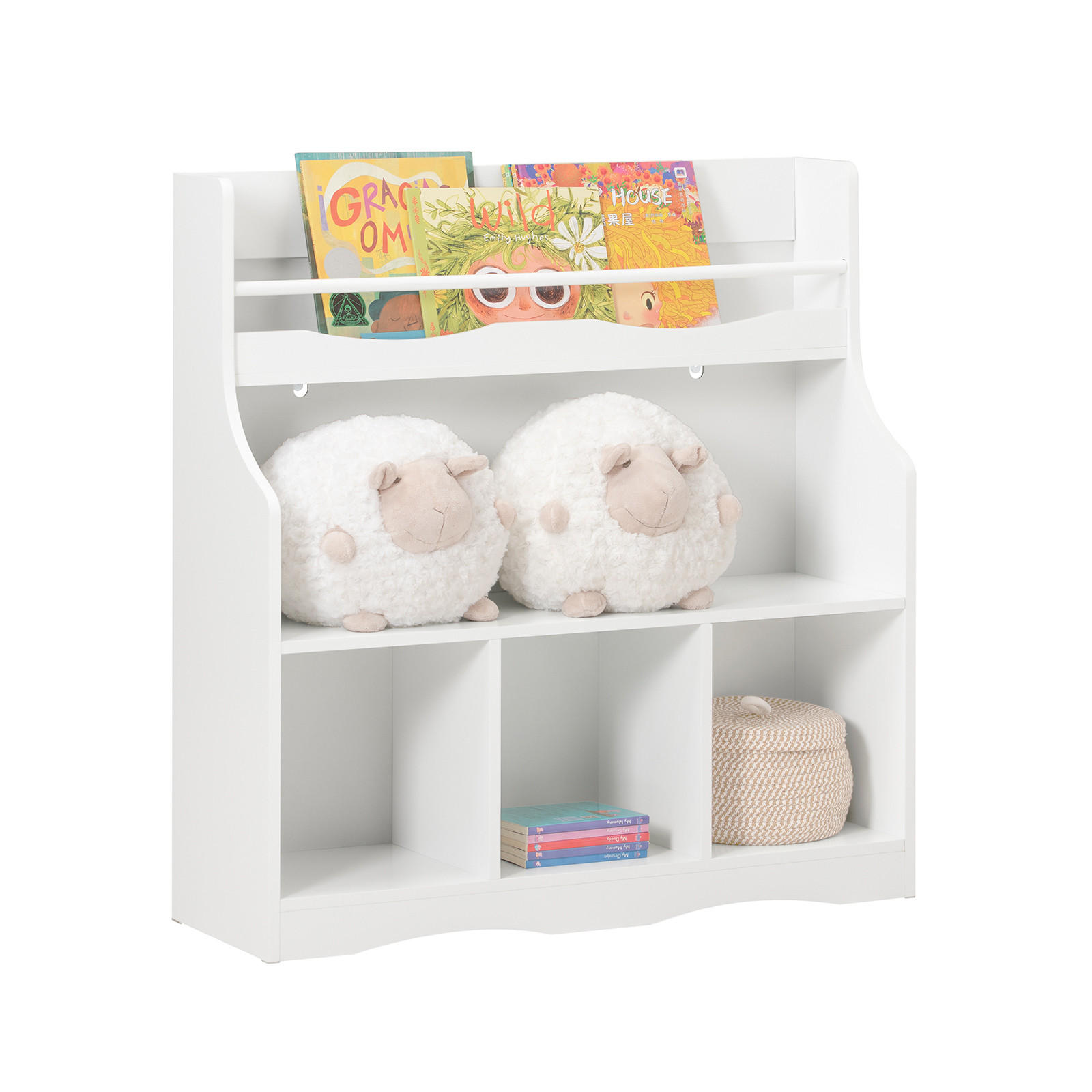 KINDERREGAL Weiß - Weiß, Holzwerkstoff (90/95/30cm) - SoBuy