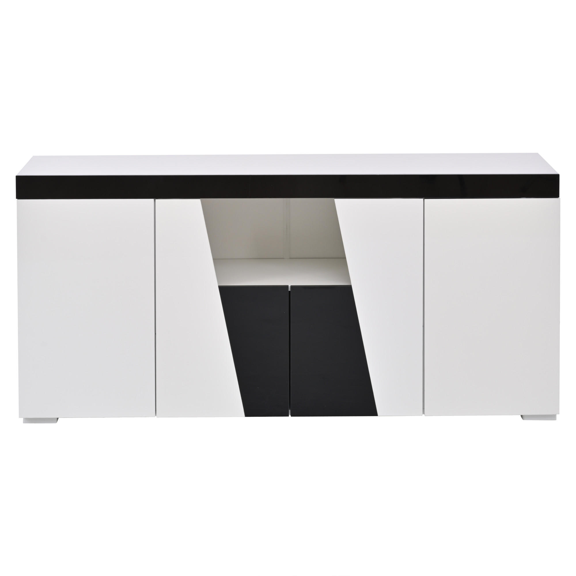 Pangivo Sideboard Weiß 140x65x40 cm