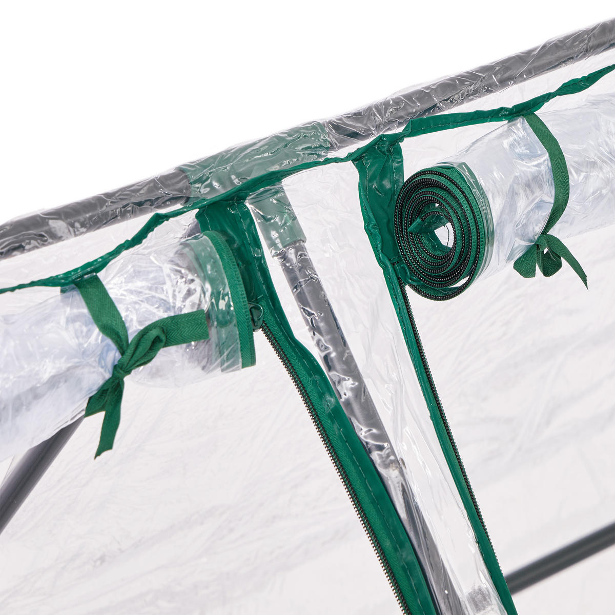 FOLIENFRÜHBEET - Transparent, Kunststoff/Metall (180/90/90cm) - Relaxdays