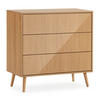 KOMMODE 80/80/40 Telmo Eichenfarbe - Honigeiche, Holzwerkstoff (80/80/40cm) - VS Venta-stock
