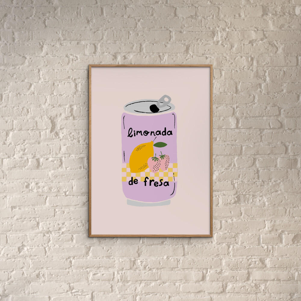 POSTER Aislinn Simmonds - Strawberry Lemonade - Pink, Papier (50/70/0.1cm) - Poster&Frame