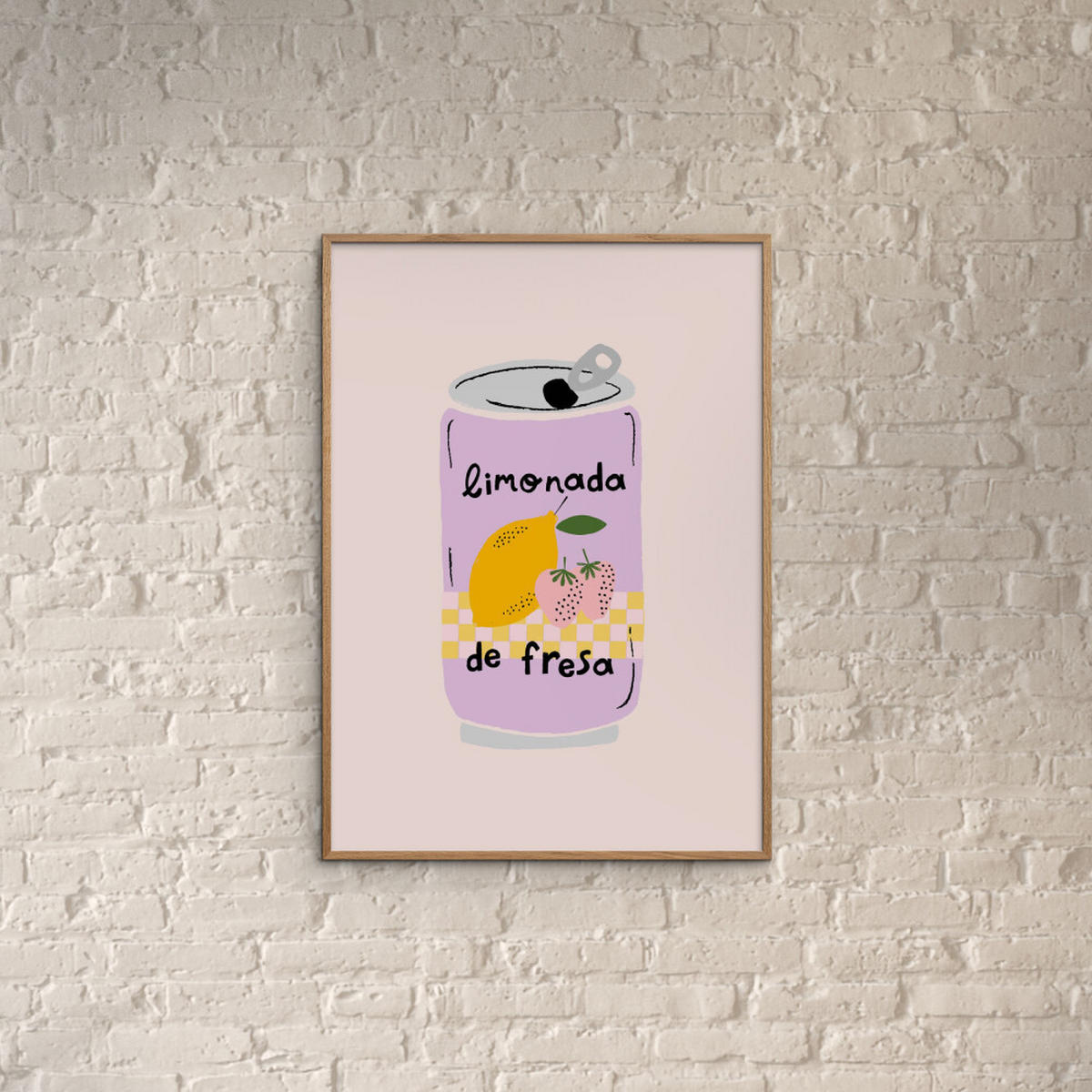 POSTER Aislinn Simmonds - Strawberry Lemonade - Pink, Papier (50/70/0.1cm) - Poster&Frame