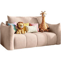 SCHLAFSOFA Lilo mit Bettkasten, Rosa Cordstoff 120/86/101 cm - Schwarz/Rosa, Kunststoff/Textil (120/86/101cm) - WFL GROUP