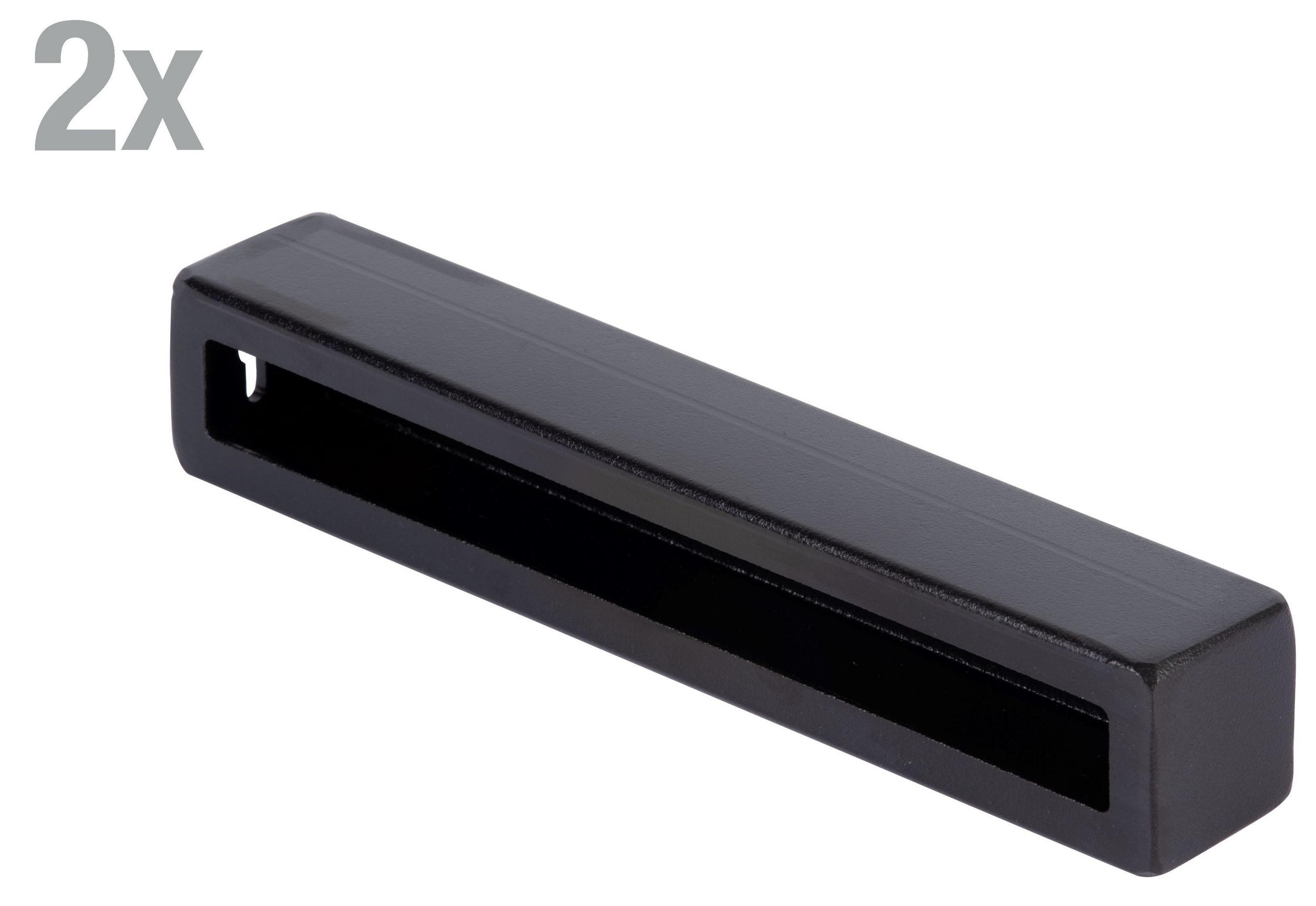 REGALTRÄGER als 2er Set Jona, Stahl in verschiedenen Trendfarben - Schwarz, Metall (4/4/22cm) - Alberts