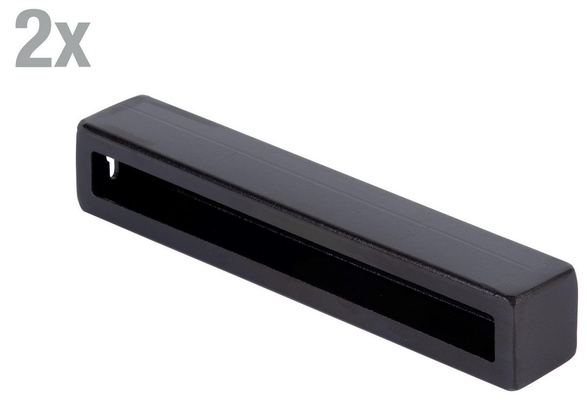 REGALTRÄGER als 2er Set Jona, Stahl in verschiedenen Trendfarben - Schwarz, Metall (4/4/22cm) - Alberts