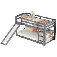 ETAGENBETT 90/200 cm aus Kiefer massiv mit Rutsche und Leiter in Weiß - Weiß, Holz (90/200cm) - BEAOK
