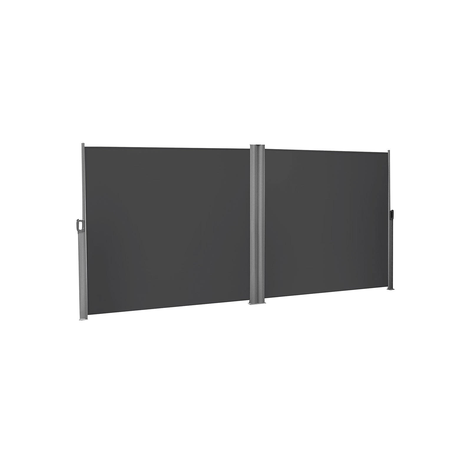 Thumbnail - Hansiro Doppelseitenmarkise, Grau, Textil, 180x10 cm, Sonnen- & Sichtschutz, Sichtschutz Garten, Sichtschutzzäune