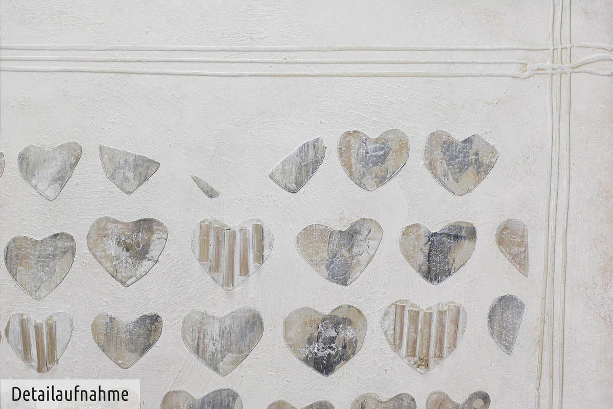 ACRYLBILD HANDGEMALT 80/80 cm - Grau, Holz/Textil (1.78/80cm) - KUNSTLOFT