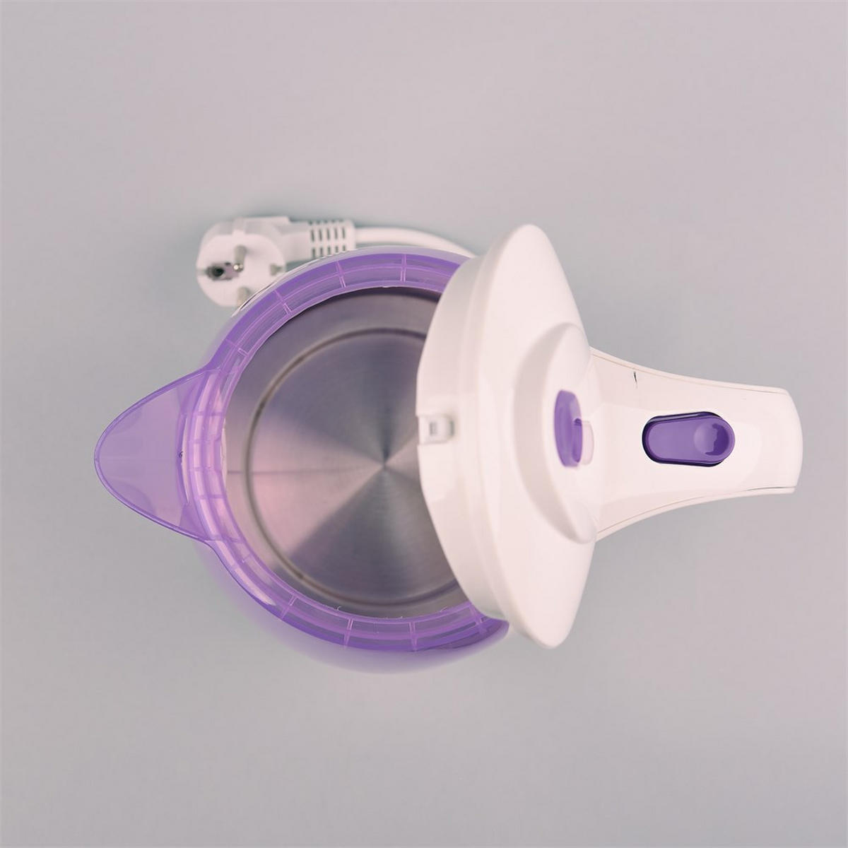 WASSERKOCHER ELEKTRISCH Weiß 15/15/23 cm MR044VIOLET - Weiß, Kunststoff (15/23/15cm) - Maestro 