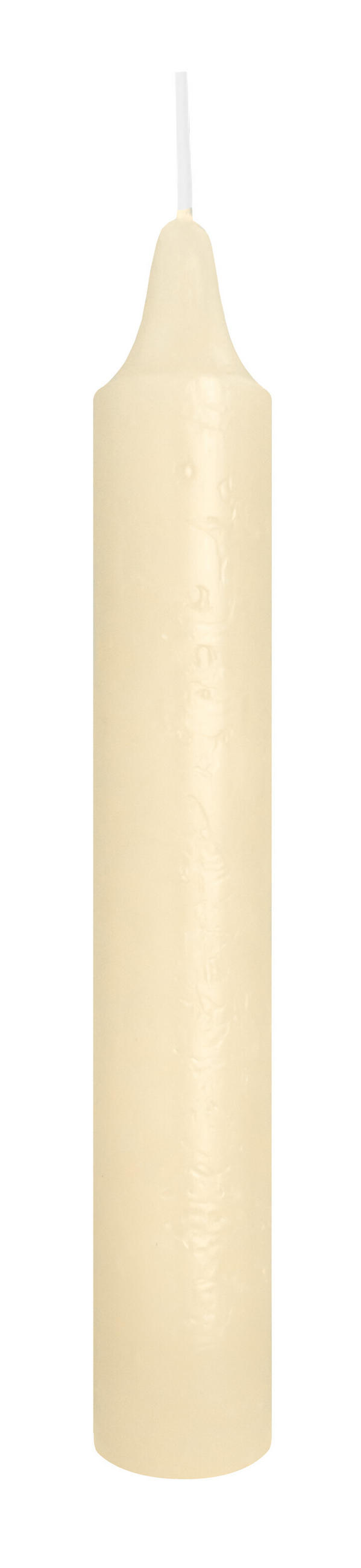 MARBLE Leuchterkerzen durchgefärbt Bisquit 150 x 22 mm, 20er Set - Beige, Paraffin (2.2/15/15cm) - Wiedemann Kerzen