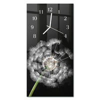 WANDUHR 30x60 cm - Magnolienblüte - Multicolor, Glas (30/60/0.4cm) - TULUP
