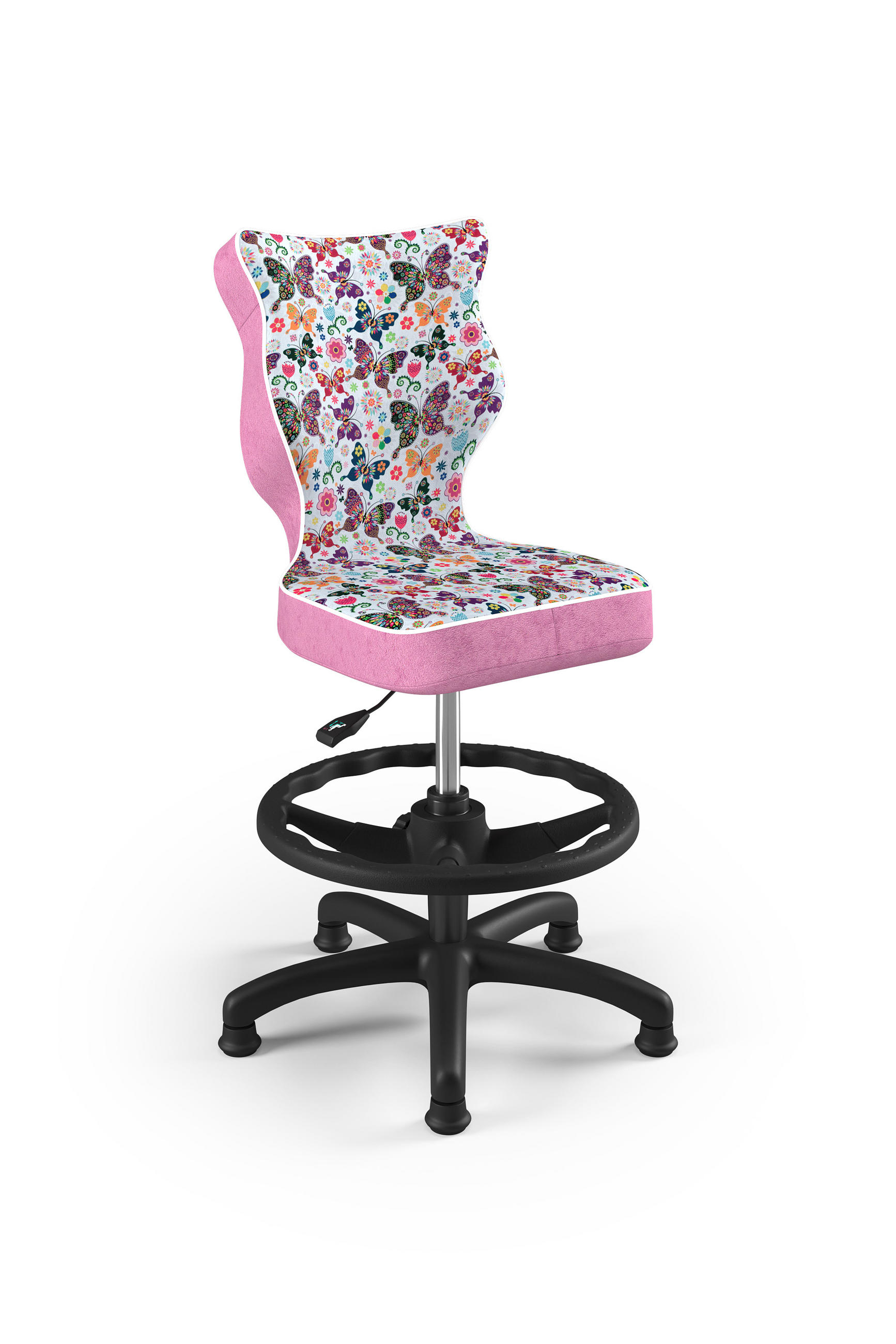 KINDERSTUHL Petit mit Fußstütze - Rosa, Textil (66/96/66cm) - RAUMHIRSCH FURNITURE