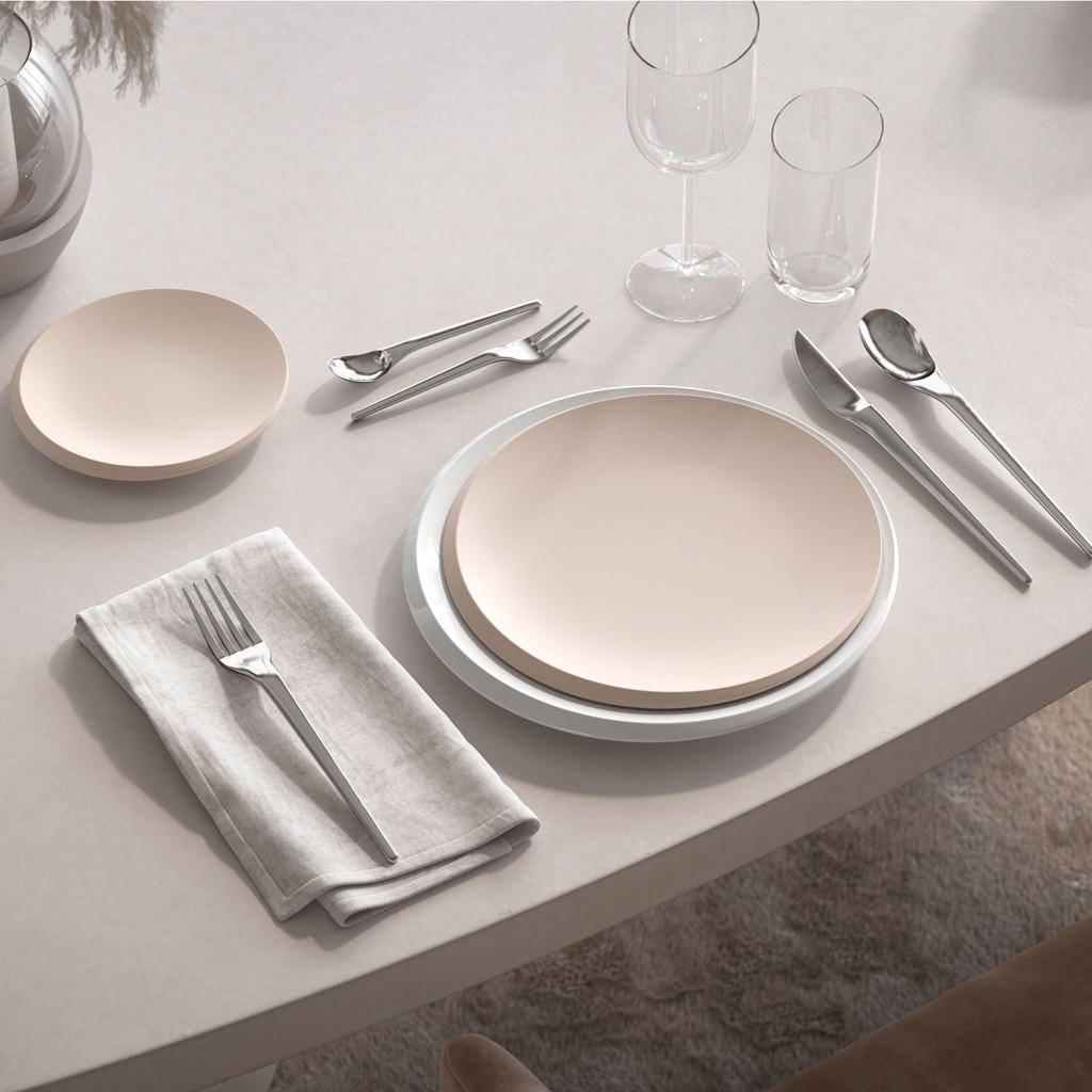 TELLER- & SCHALENSET NewMoon beige 12er Set - Beige, Keramik (1/1/1cm) - Villeroy & Boch