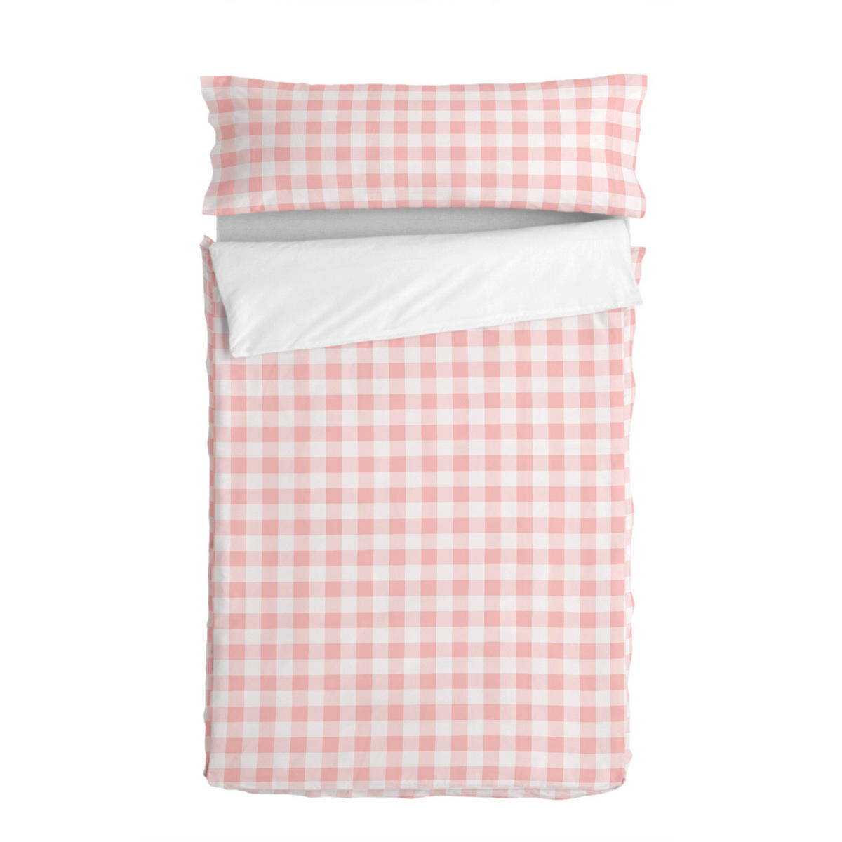 KINDER schlafsack Vichy Rosa 90x200 cm Ohne füllung - Pink, Textil (90/200cm) - Happy Friday