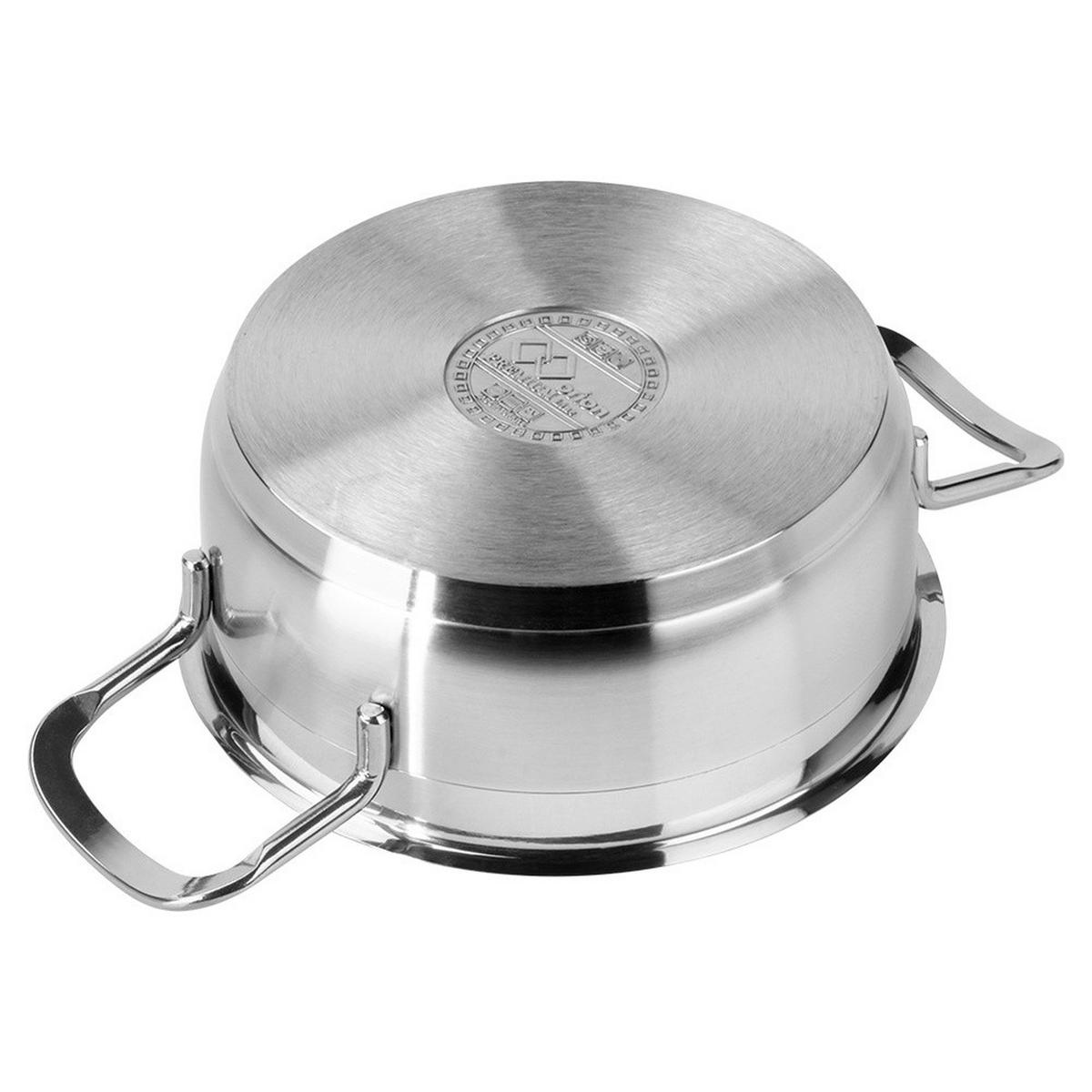 KOCHTOPF Anett mit Edelstahldeckel silber - Silberfarben, Metall (1.2cm) - Orion 