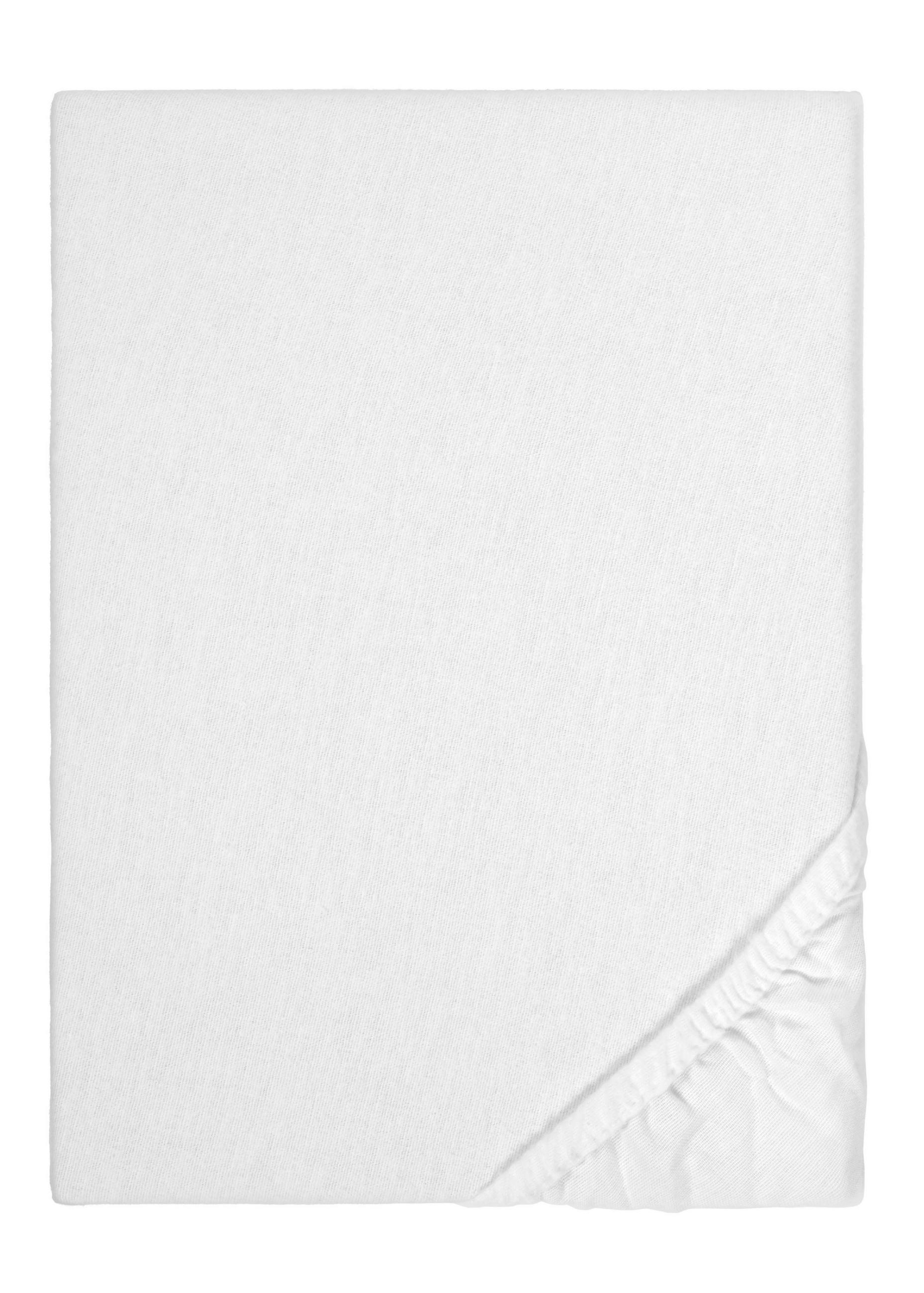 biberna Spannbetttuch Weiß 70x140 cm