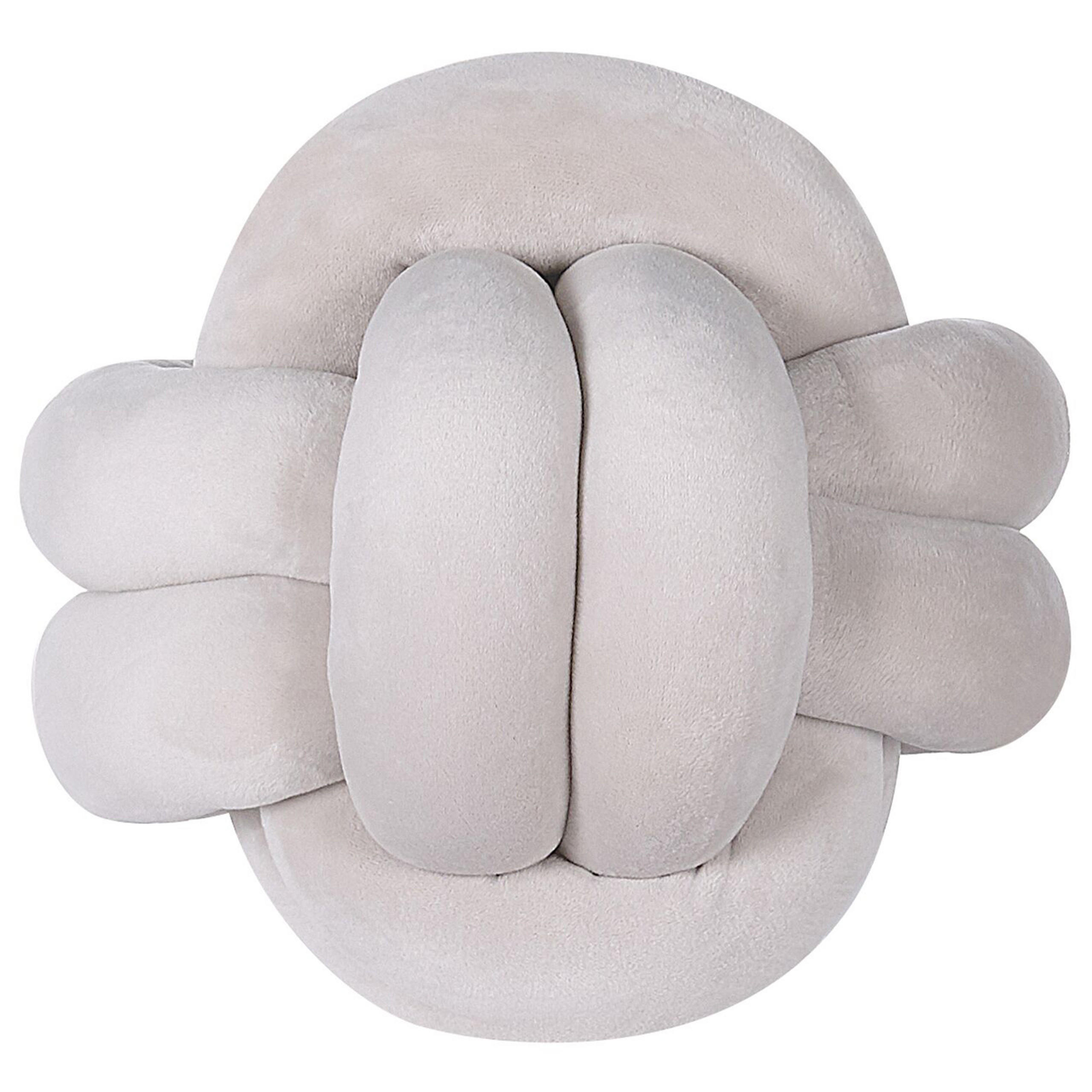 DEKOKISSEN Hellgrau 20/20 cm Malni - Hellgrau, Textil (20/20cm) - Beliani