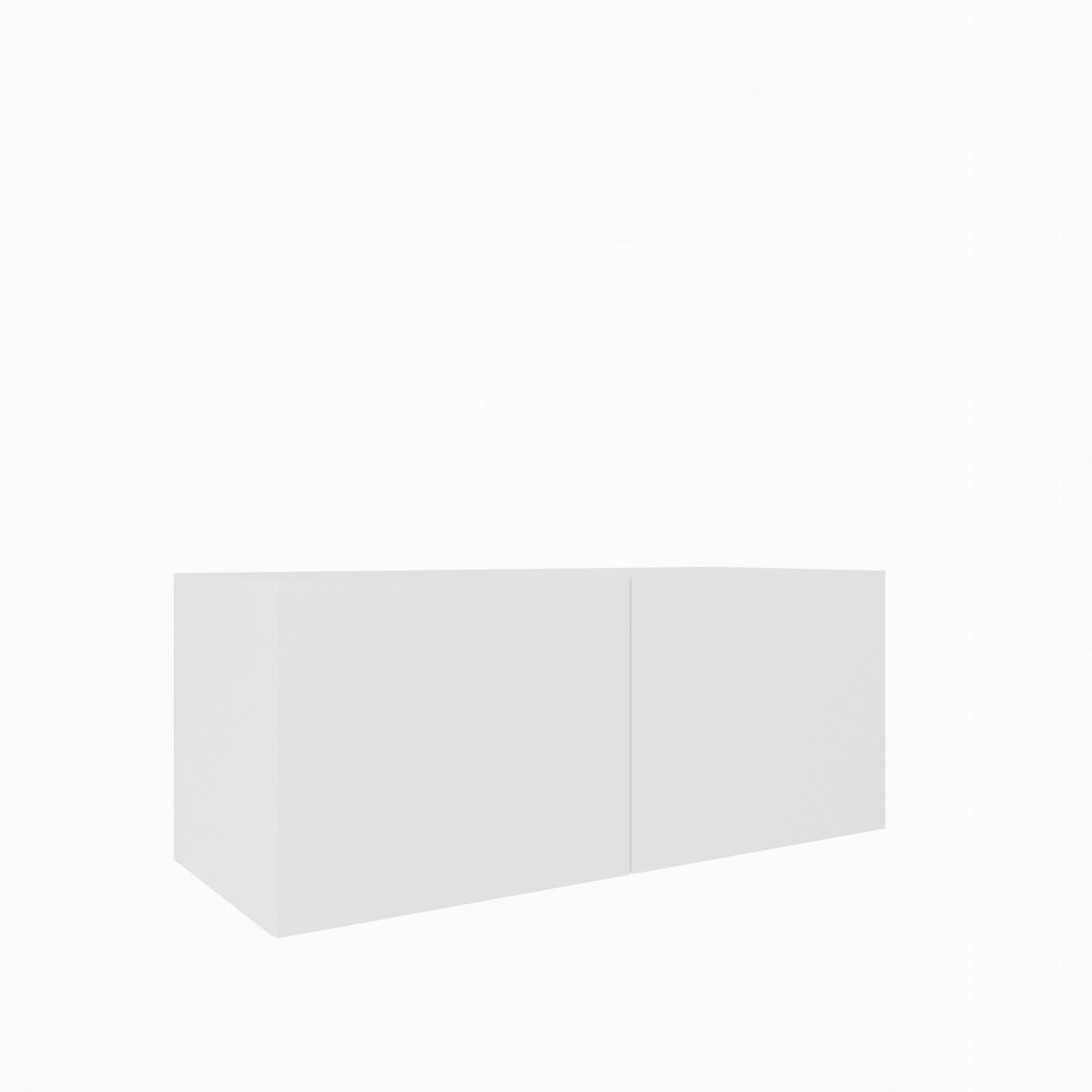 LOWBOARD MIVO 100/41/40 cm, Hängender TV-Schrank Weiß - Weiß, Holzwerkstoff (100/41/40cm) - MASSENO