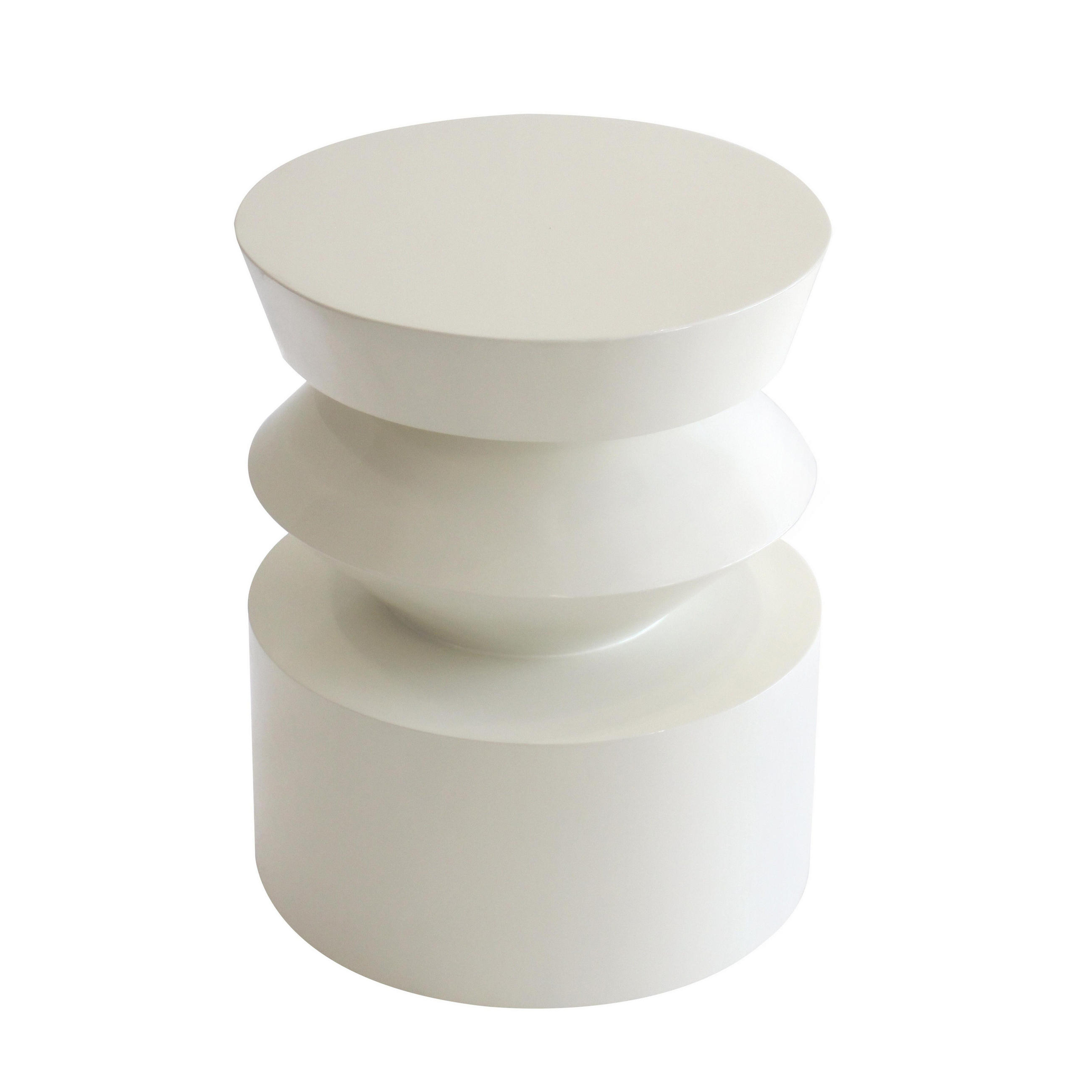 COUCHTISCH, Weiß - Weiß, Naturmaterialien (40/40/50cm) - Oviala