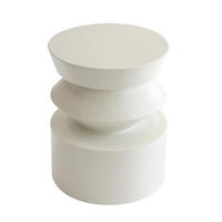 COUCHTISCH, Weiß - Weiß, Naturmaterialien (40/40/50cm) - Oviala